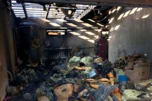 На Тернопільщині згорів гараж (фото)