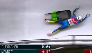 З’явилося відео, як тернопільський спортсмен злетів з санів на Олімпійських іграх (відео)
