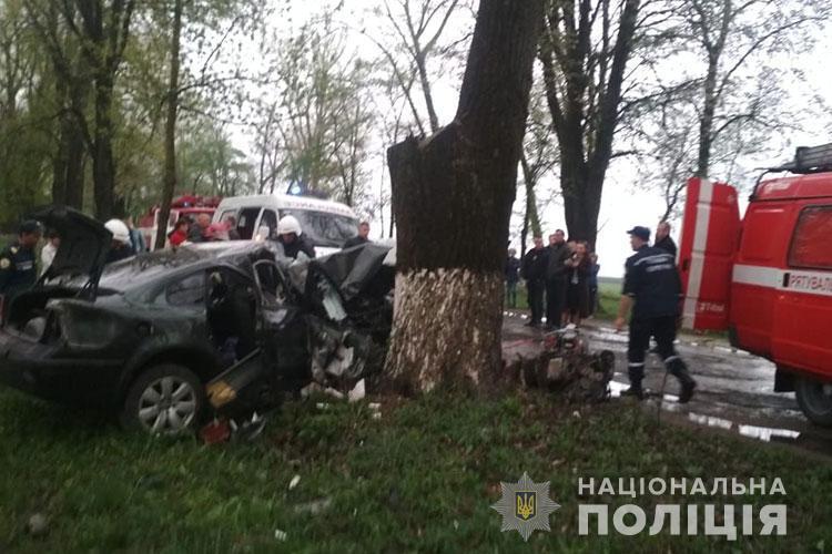 Смертельна аварія на Тернопільщині: автомобіль зіткнувся із деревом (ФОТО)