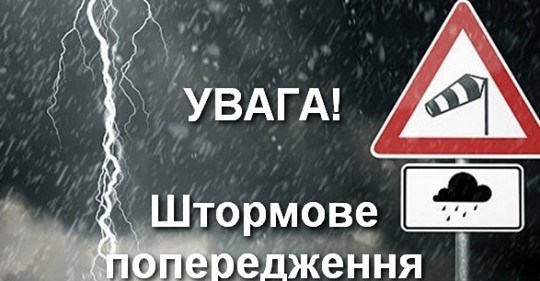 Увага! На Тернопільщині перший рівень небезпеки: сильні пориви вітру, грози та град