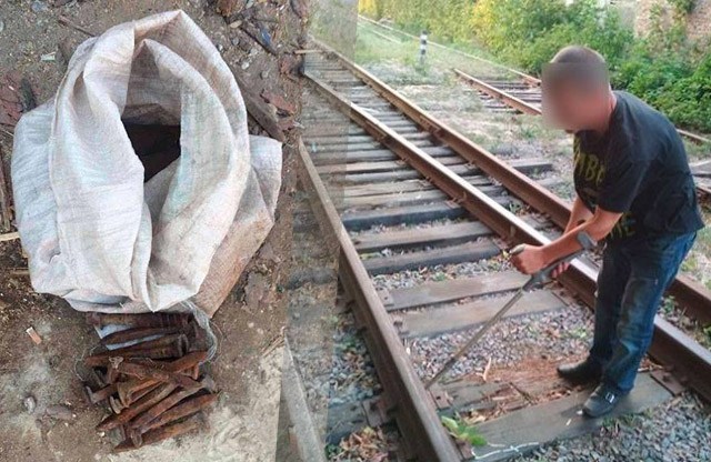 На Тернопільщині чоловік демонтував залізничну колію та взяв у заручники правоохоронця