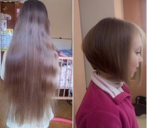 7-річна тернополянка обрізала своє волосся заради онкохворих діток (ФОТО)