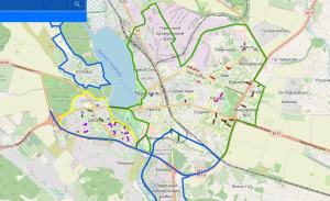 У Тернополі опублікували карту відповідальності за прибирання доріг, проїздів та дворів взимку