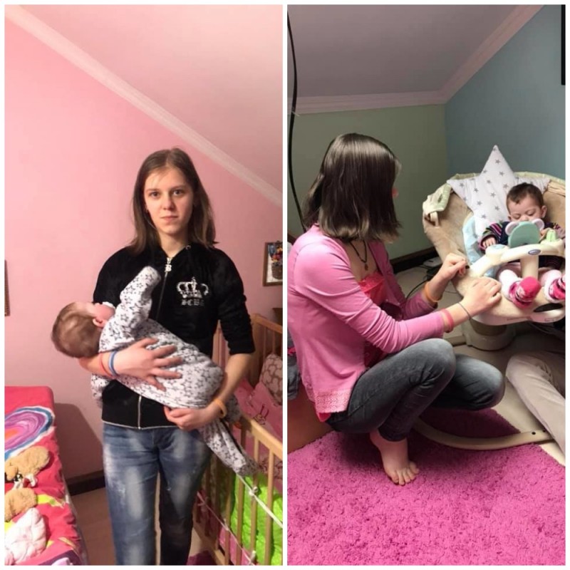 14-річна мама з Тернопільщини, якій допомагає волонтерка, не вміє ні читати, ні писати (ФОТО, ВІДЕО)