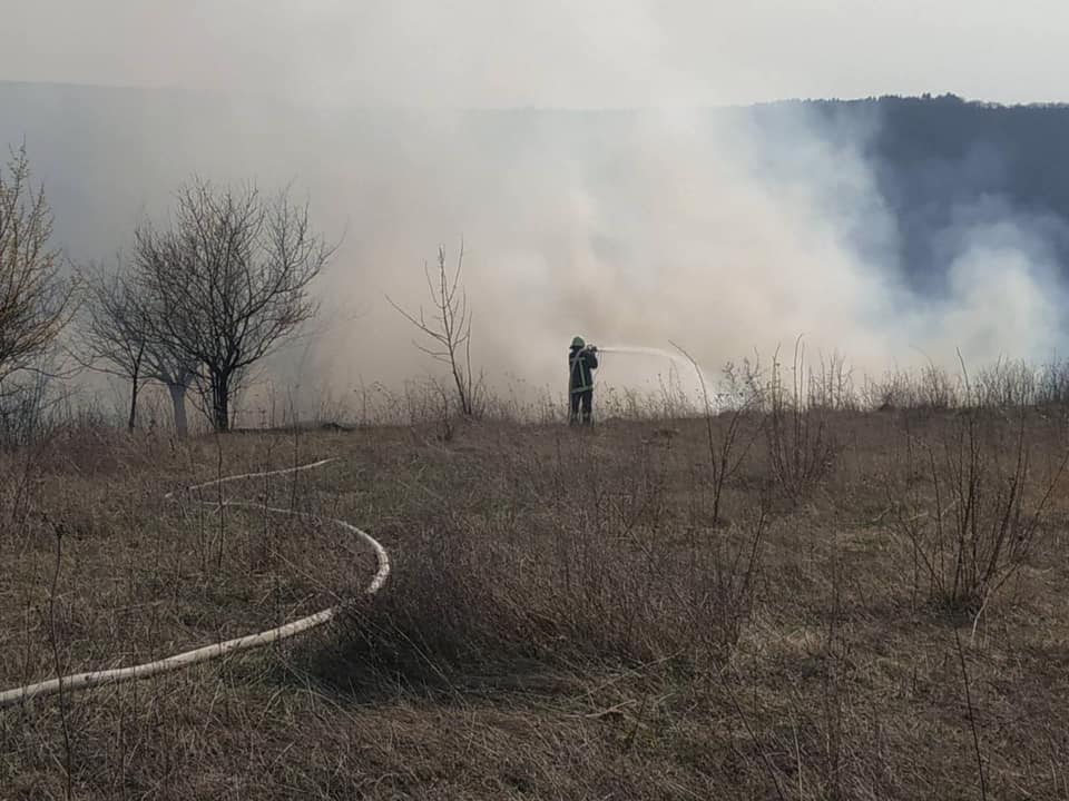 У Тернополі та області масштабні пожежі: люди палять траву (ФОТО, ВІДЕО)