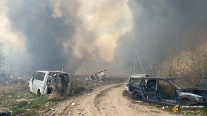 Дві масштабні пожежі поблизу Тернополя потрапили в поле зоу поліції