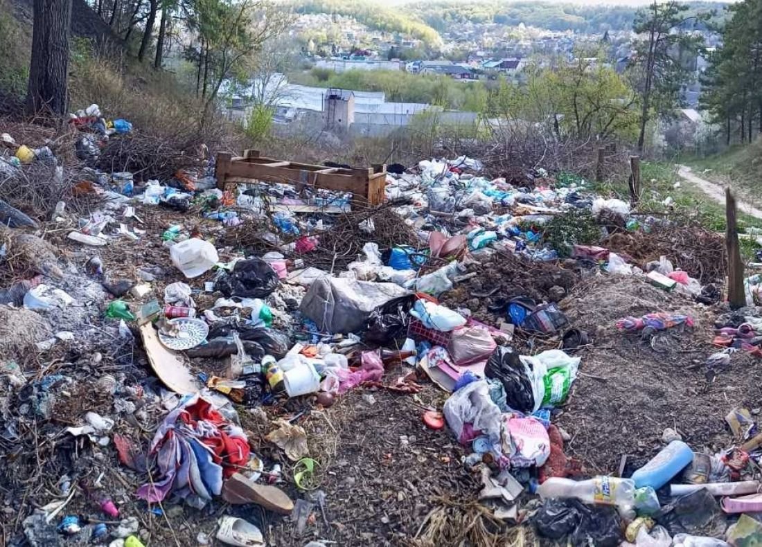 Кременець потопає у смітті: люди влаштували стихійне звалище біля лісу (ФОТО)