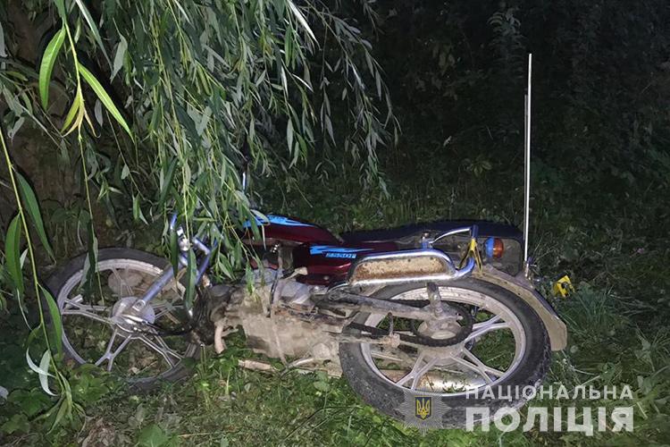 Врізався у дерево: на Тернопільщині молодий водій після ДТП потрапив у реанімацію (ФОТО)