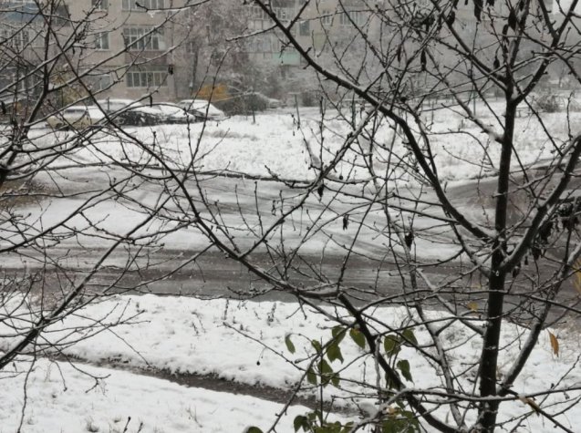 В Україні випав перший рясний сніг: діти ліплять сніговиків (ФОТО)