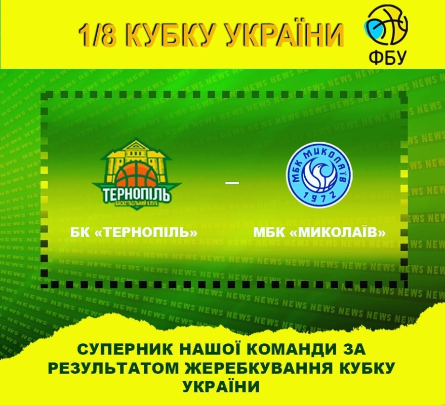 Жеребкування 1/8 Кубка України: з ким зіграє БК Тернопіль?